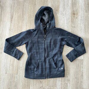 Womens 90 Degree Dark Grey Zipper Jacket - L